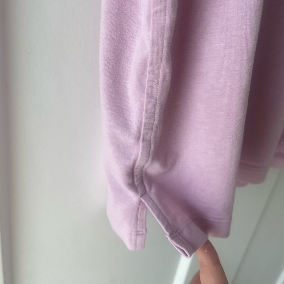 Lululemon Love Tee Cropped | Pink Soft Cotton T-Shirt Size 6 - Picture 6 of 11